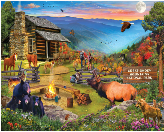 Great Smoky National Park (1904pz) - 1000 Piece Jigsaw Puzzle