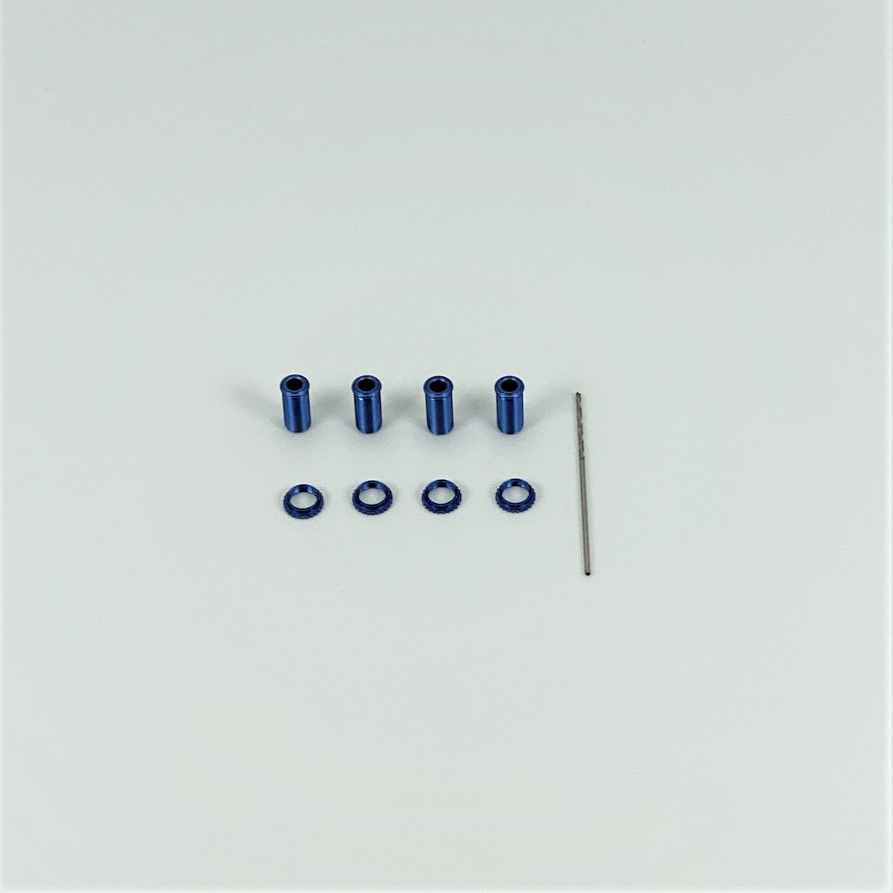 Threaded Alum Shock Body Set Blue 18th Scale (4)