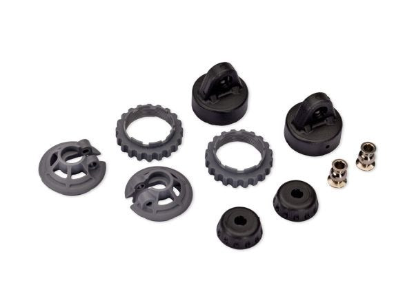 1/10 GTR Steel-Gray Shock Spring Retainer Set