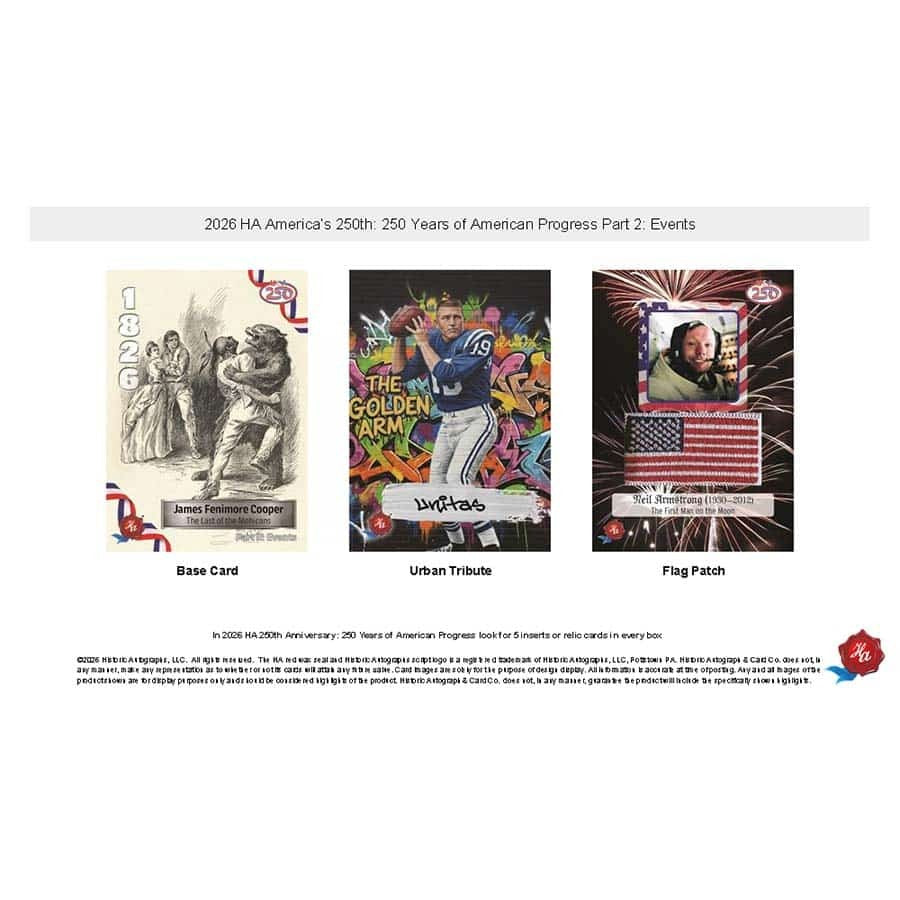 2026 Historic Autographs America's 250th Events Part II Hobby