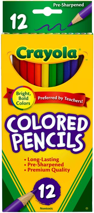 Crayola Colored Pencils 12/Pkg Long