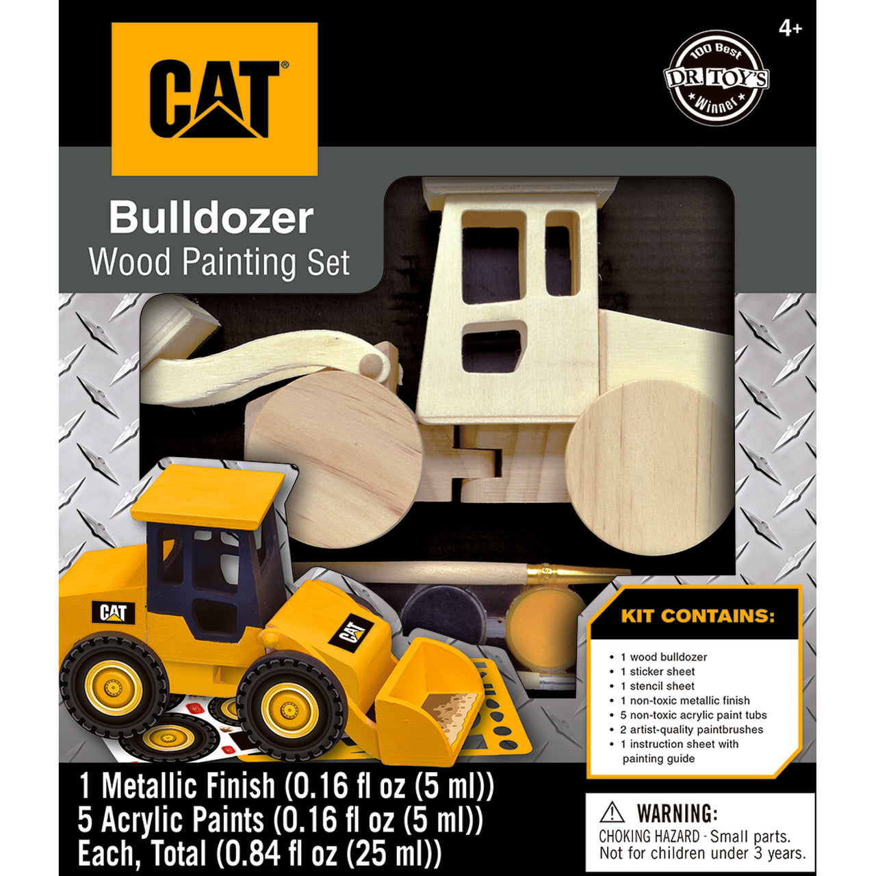 Caterpillar - Bulldozer Wood Paint Kit