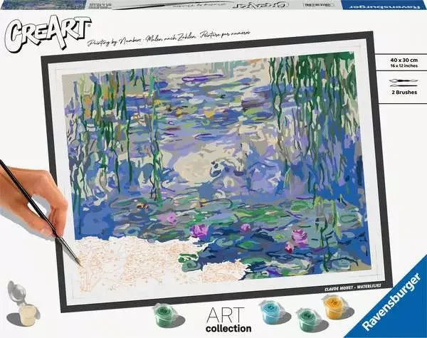 CreArt: Monet Water Lilies 12x16