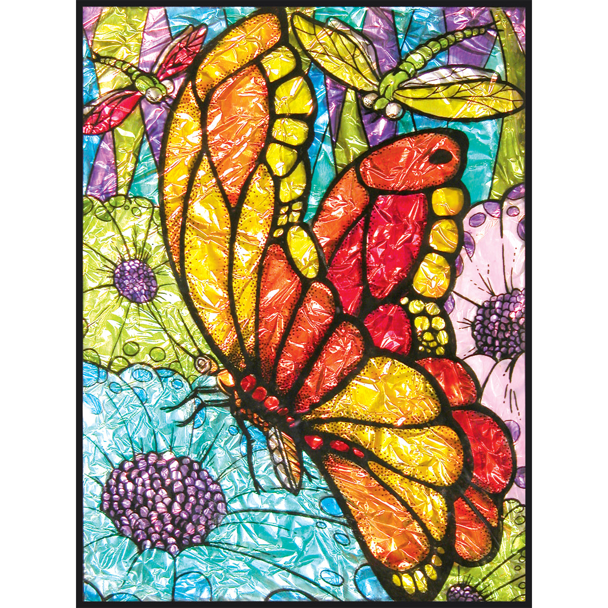 Foil Paint By Number Kit 8"X10"-Butterflies