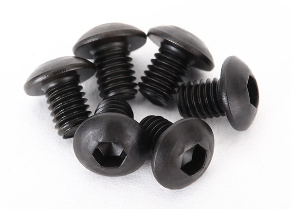 Screws 3x4mm button-head machine (hex drive) (6)