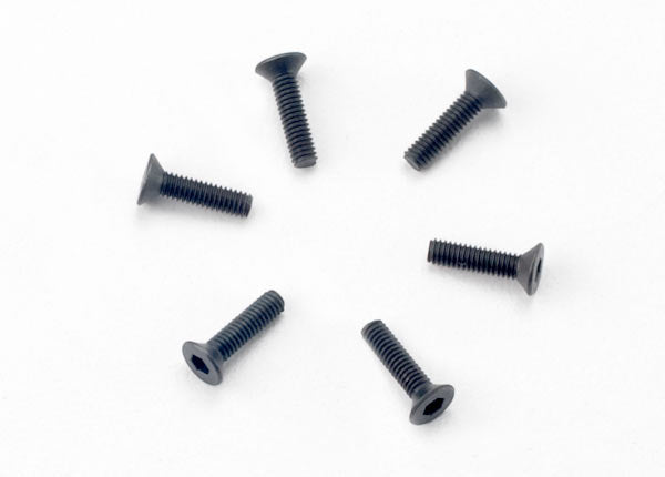 Screws 2.5x10mm countersunk machine (hex drive) (6)