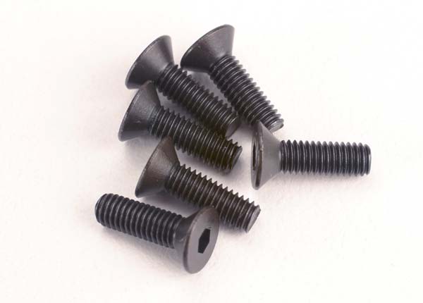 Screws 3x10mm countersunk machine (6) (hex drive)