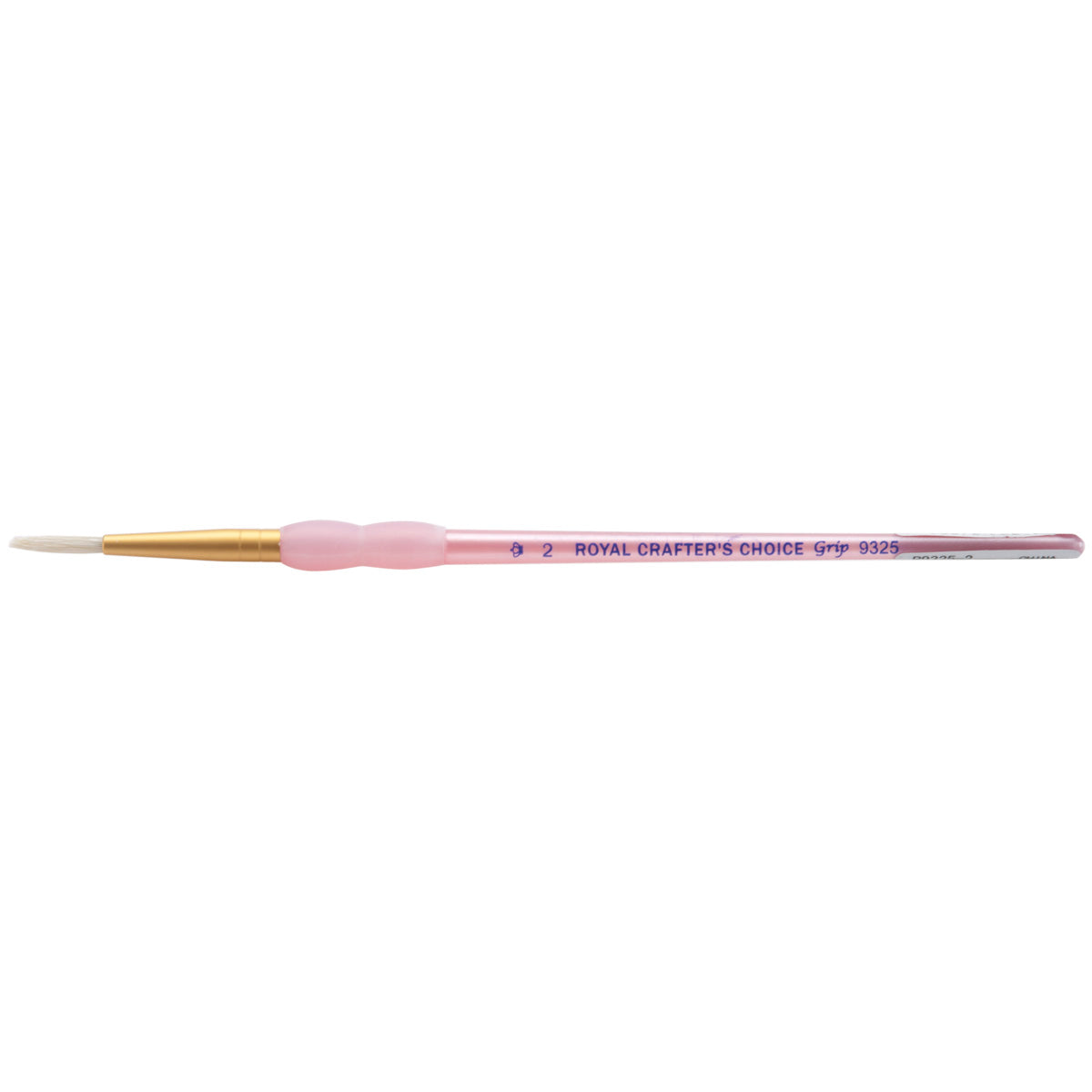 Crafter's Choice White Bristle Round Brush-Size 0