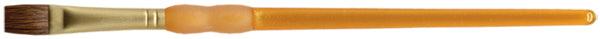 Crafter's Choice White Taklon Oval Wash Brush 1/2" Width