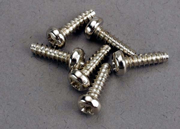 Screws 3x10mm roundhead self-tapping (6)