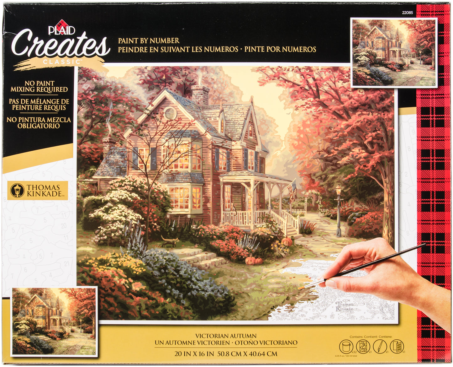 Thomas Kinkade Paint By Number Kits 16"X20"-Victorian Autumn