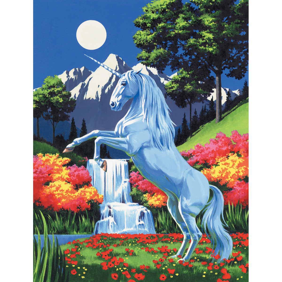 Paint By Number Kit Artist Canvas Series 9"X12"-Unicorn