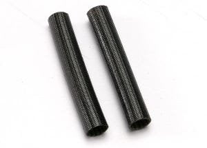 Heat shield tubing fiberglass (2) (black)