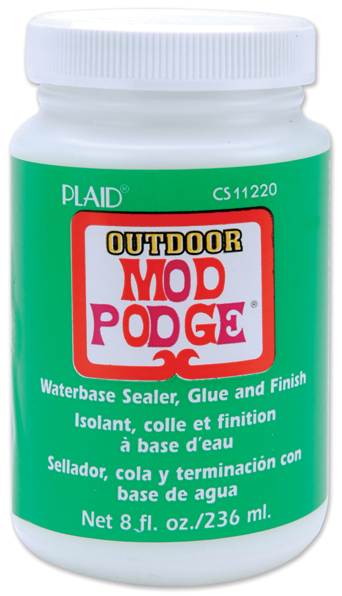 Plaid Mod Podge Outdoor Finish