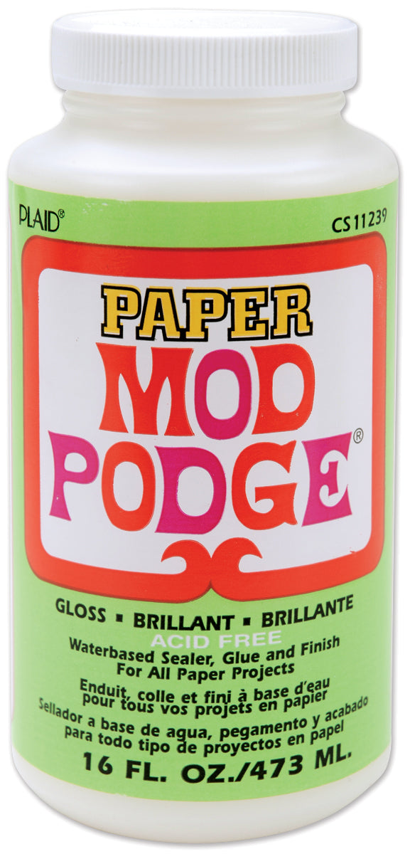 Plaid Mod Podge Paper Gloss Finish-16oz