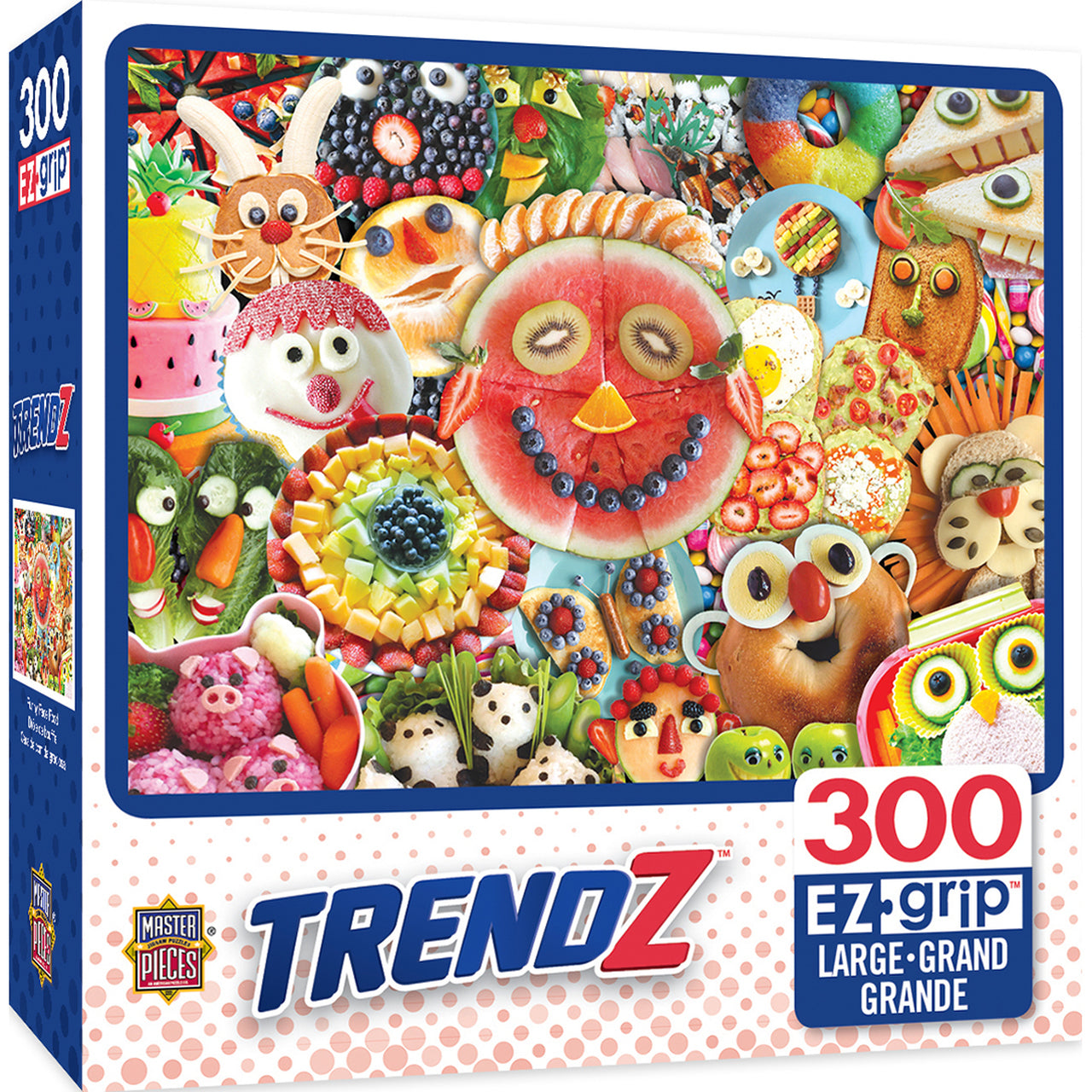 Trendz - Funny Face Food 300pc EzGrip Puzzle
