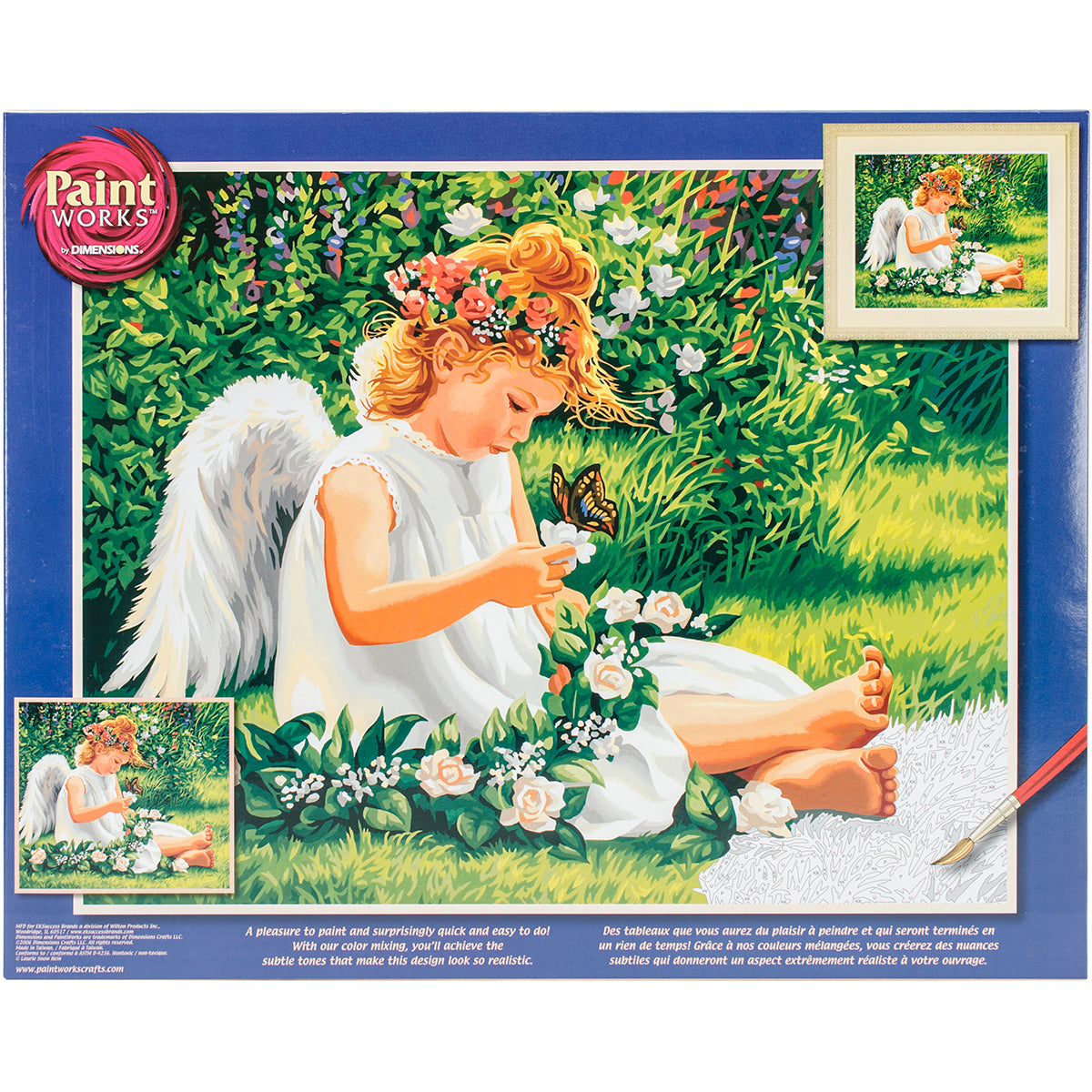 Paint Works Paint By Number Kit 20"X16"-Darling Angel