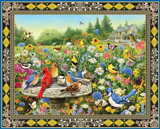 Birds & Butterflies 1000 Piece Jigsaw Puzzle