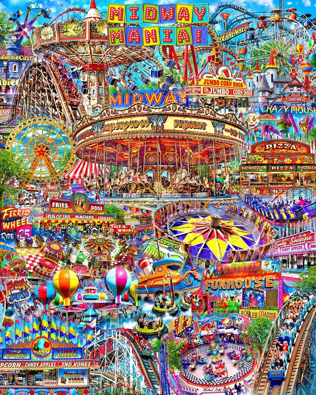 Midway Mania 1000 Piece Jigsaw Puzzle