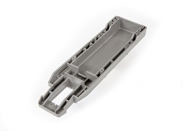 Main chassis (gray) (164mm long battery compartment) (fits both flat and hump style battery packs) (use only with #3626R ESC mounting plate)