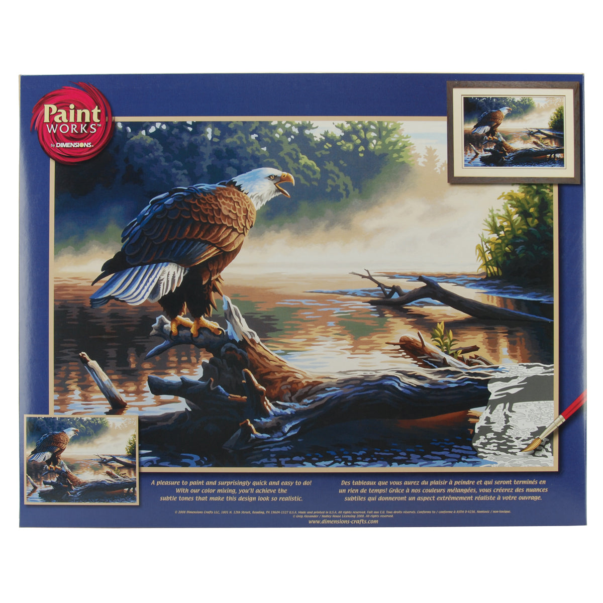 Paint Works Paint By Number Kit 20"X14"-Eagle Hunter