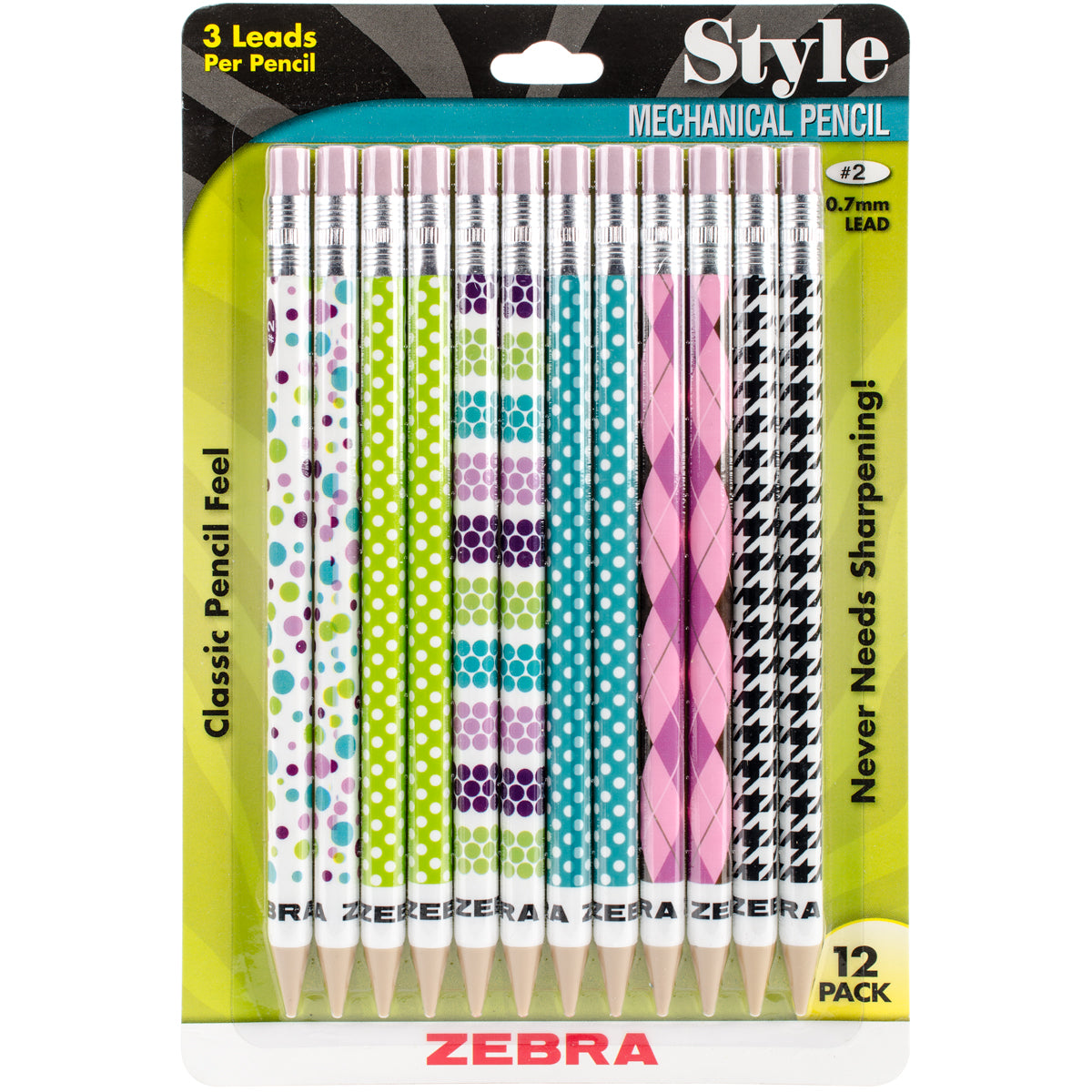 Cadoozles Mechanical Pencils 12/Pkg-Fashion