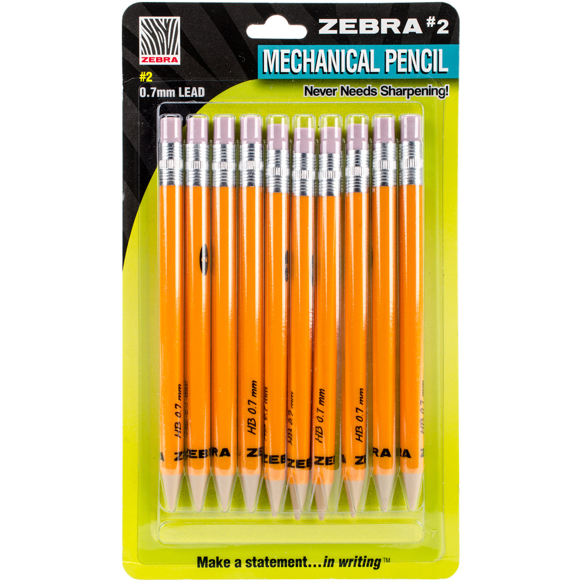 Mechanical #2 Pencils 10/Pkg-Yellow