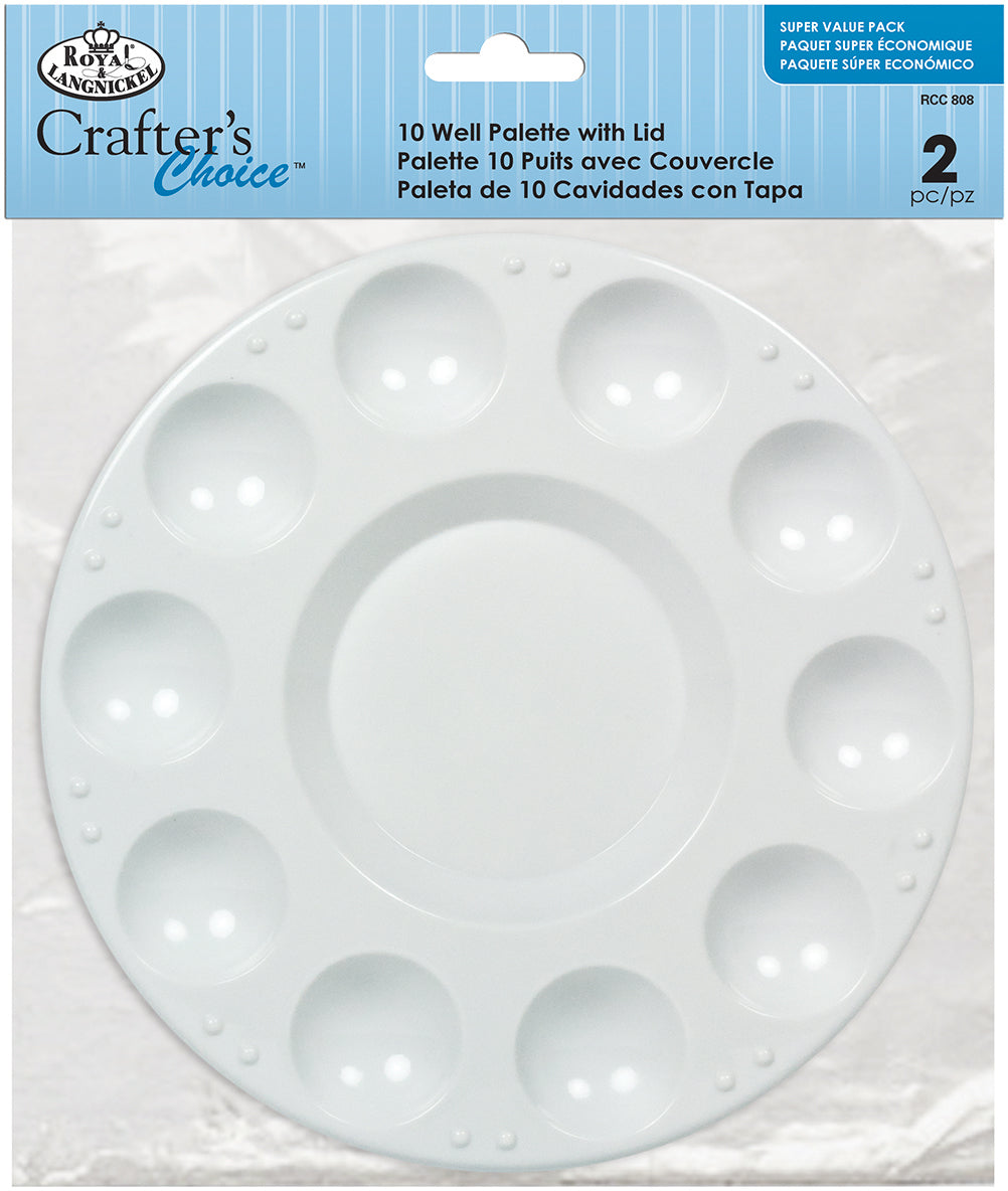 Crafter's Choice 10 Well Palette W/Lid-