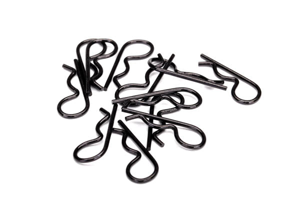 Body clips heavy duty (black) (12)