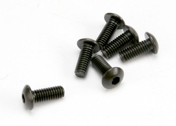 Screws 4x10mm button-head machine (hex drive) (6)