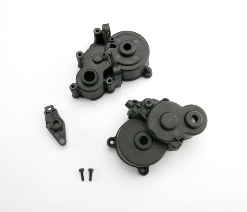 Gearbox halves (front & rear)/ shift detent ball/ spring/ 4mm GS/ shift shaft seal glued/ 2.5x8mm CS (2)