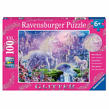 Glitter Unicorn 100 pc Glitter Puzzle