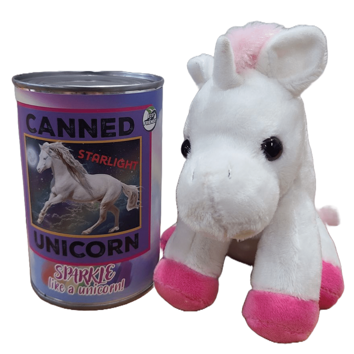 Canned Unicorn | Stuffed Animal Plush w/Fun Jokes|Starlight | Pop Top Lid - #CG00066-Pop