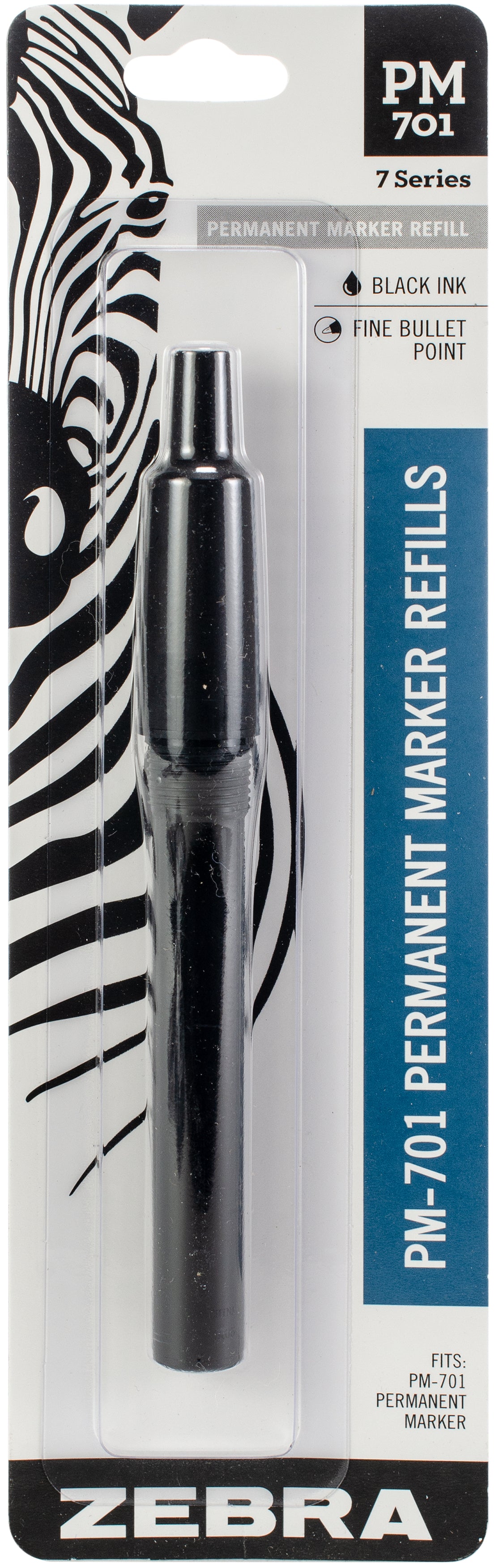 Zebra Permanent Steel Marker Refill-Black