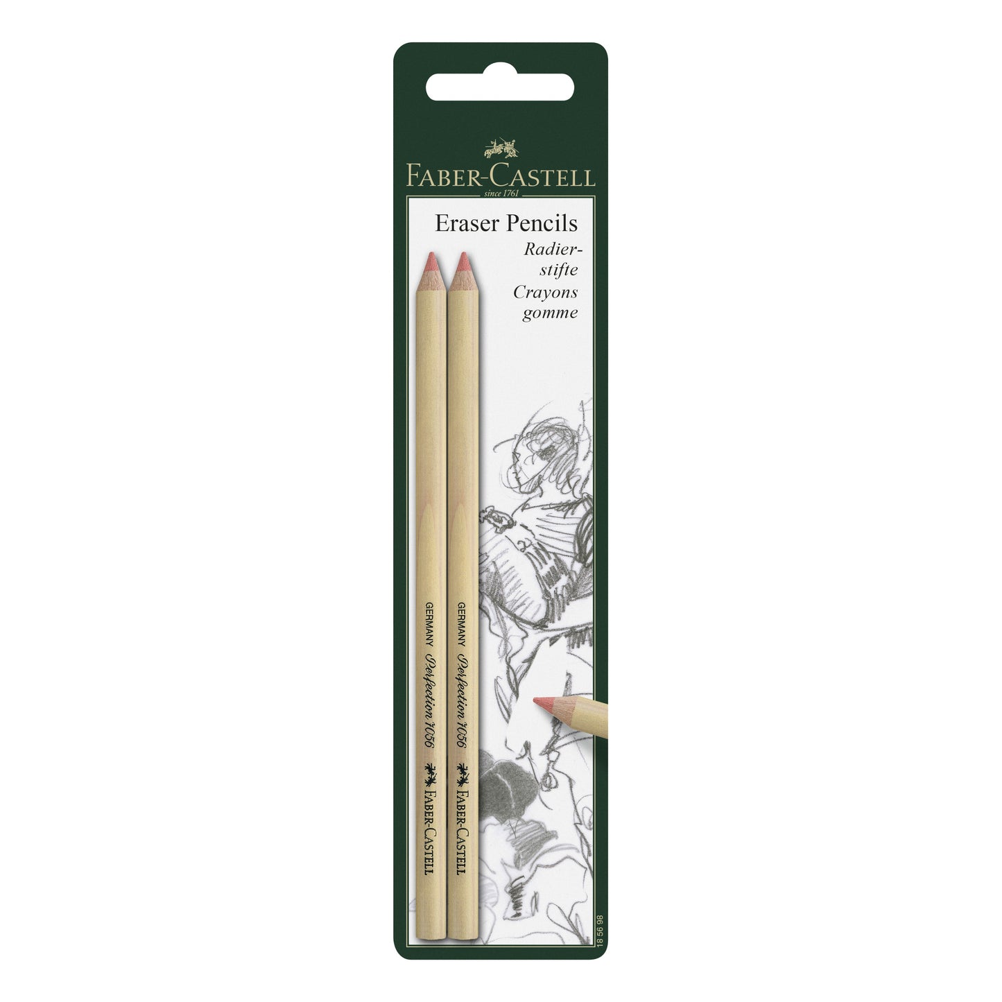 Faber-Castell Eraser Pencils 2/Pkg
