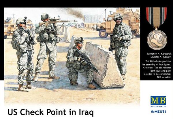 Masterbox US Checkpoint in Iraq - 4Figure Set #3591