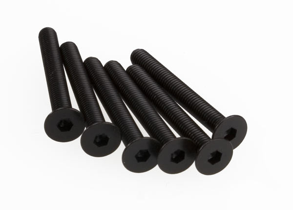 Screws 3x25mm countersunk machine (hex drive) (6)