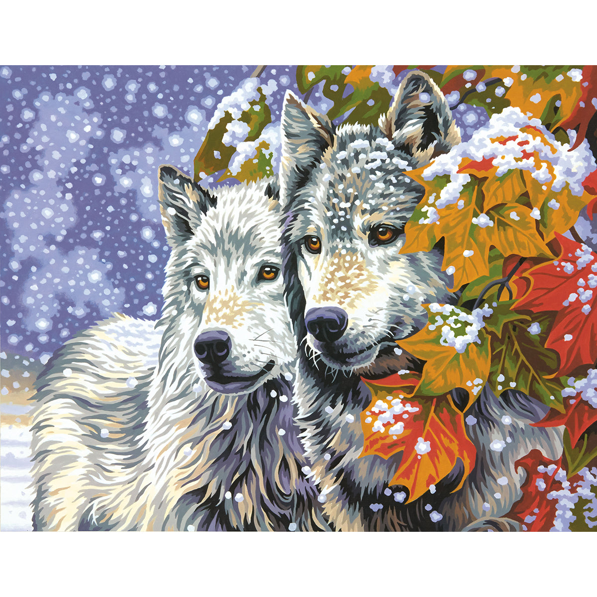 Paint Works Paint By Number Kit 14"X11"-Early Snowfall