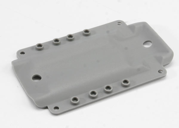 Skidplate transmission nylon (grey) (for long wheelbase chassis)