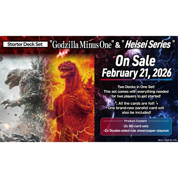 Godzilla Card Game: Godzilla Minus One & Heisei Series Starter Deck Set