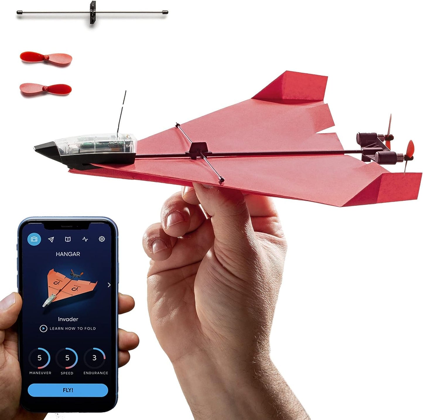 POWERUP 4.0 Smartphone controlled paper airplane kit