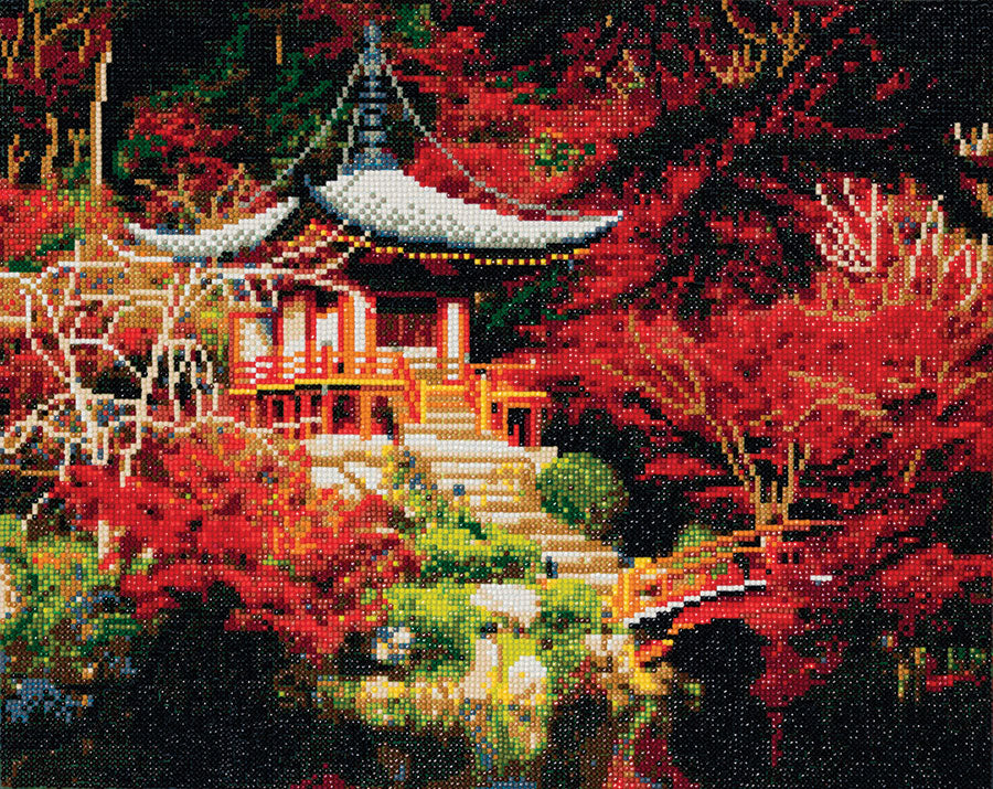 CA Mounted Kit (Lg): Japanese Temple