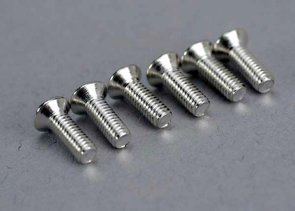 Screws 2.6x8mm countersunk machine (6)