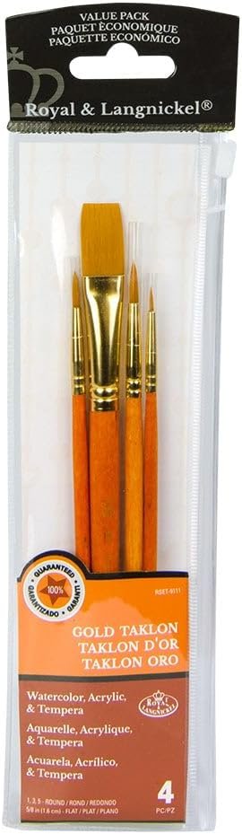 RSET-9111 Gold Taklon Rounds 1/3/5 Flat 5/8" (4)