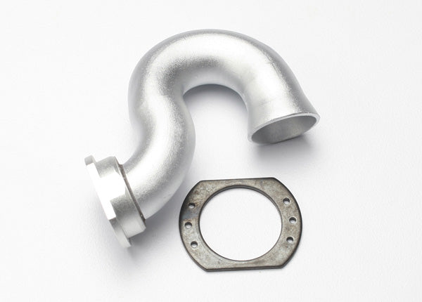 Header exhaust (tubular aluminum silver-anodized)/ spring mount (TRX 2.5 2.5R 3.3)