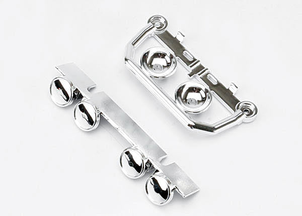 Light bar front bumper (chrome) (1) roof light bar (chrome) (1)