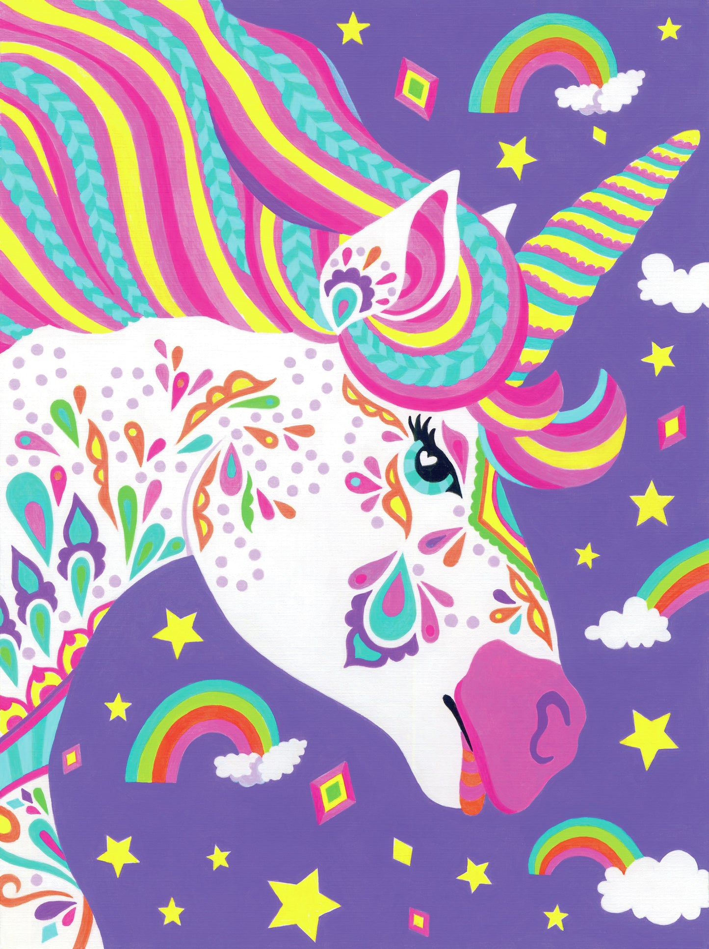 Paint Works Paint By Number Kit 9"X12"-Unicorn