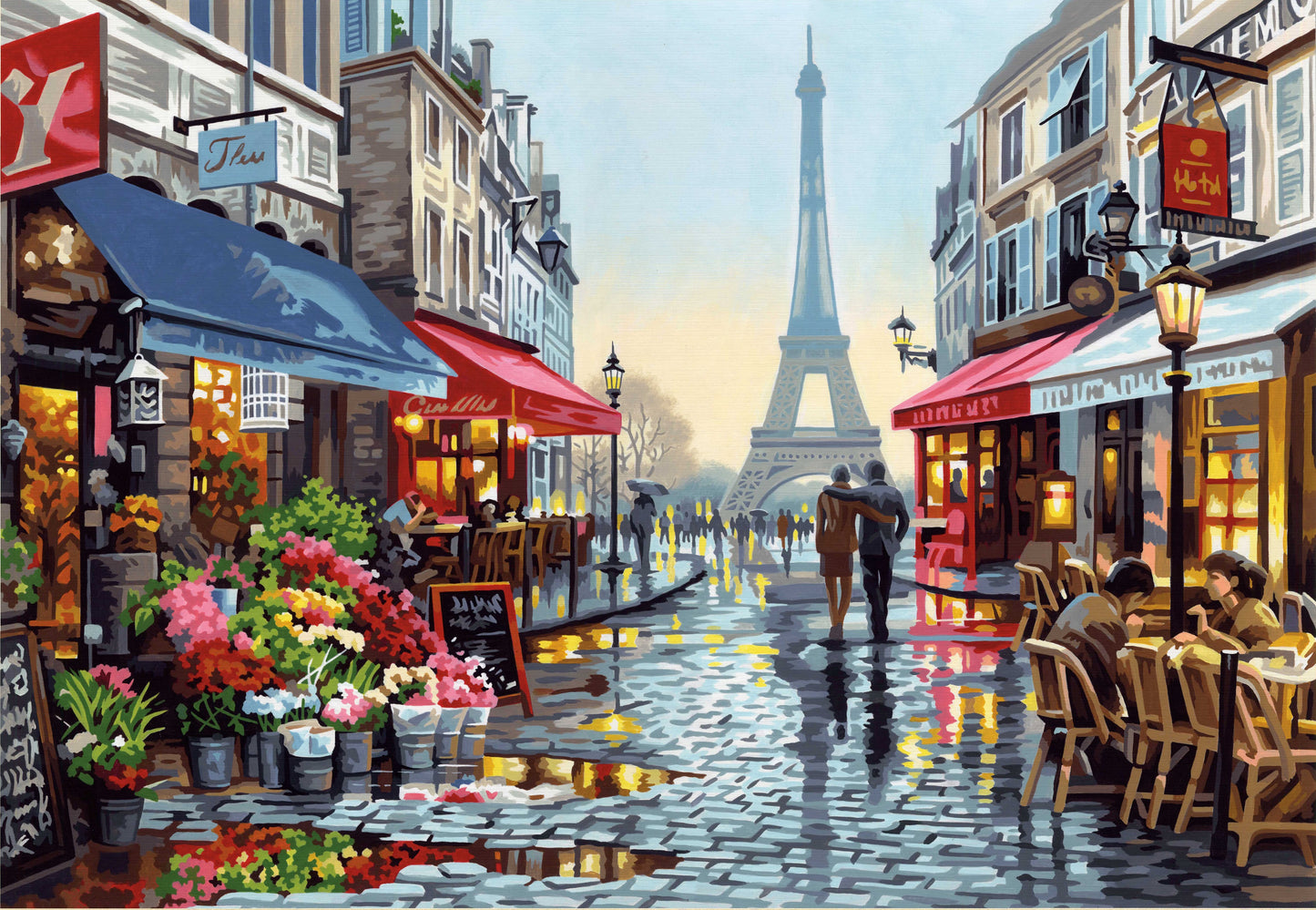 Paint Works Paint By Number Kit 20"X14"-Paris Flower Shop