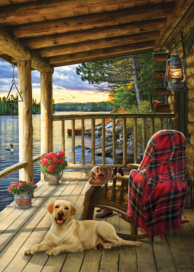 Lake Cabin Labrador (tray)