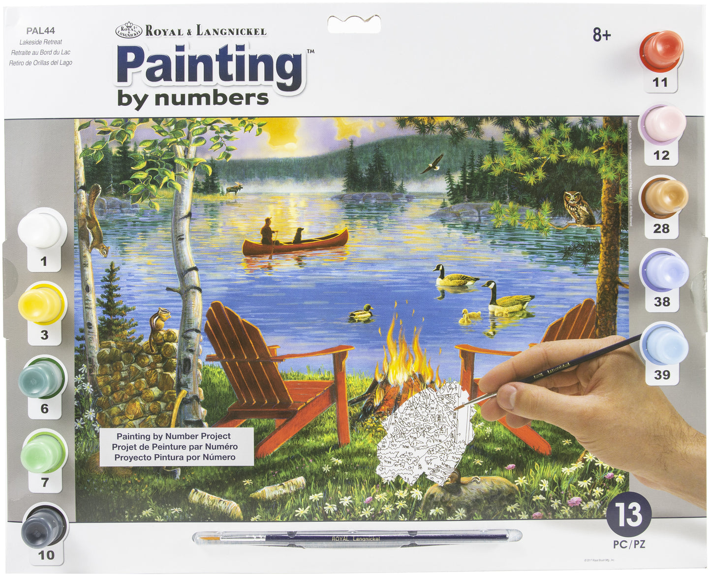 Paint By Number Kit 15.375"X11.25"-Lakeside Retreat